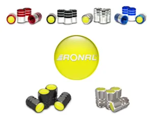 Ronal Bouchons Valve Voitures Finition Brillante